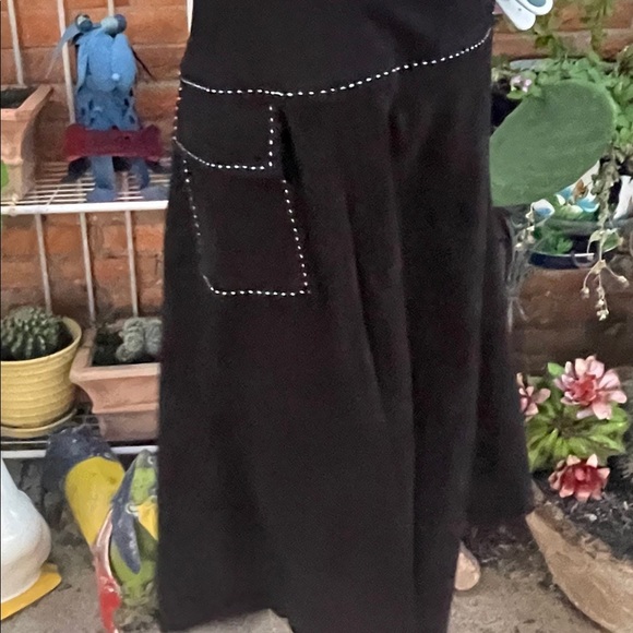 Lennie NY~ Black Velvet Size 10 Skirt - Picture 9 of 14